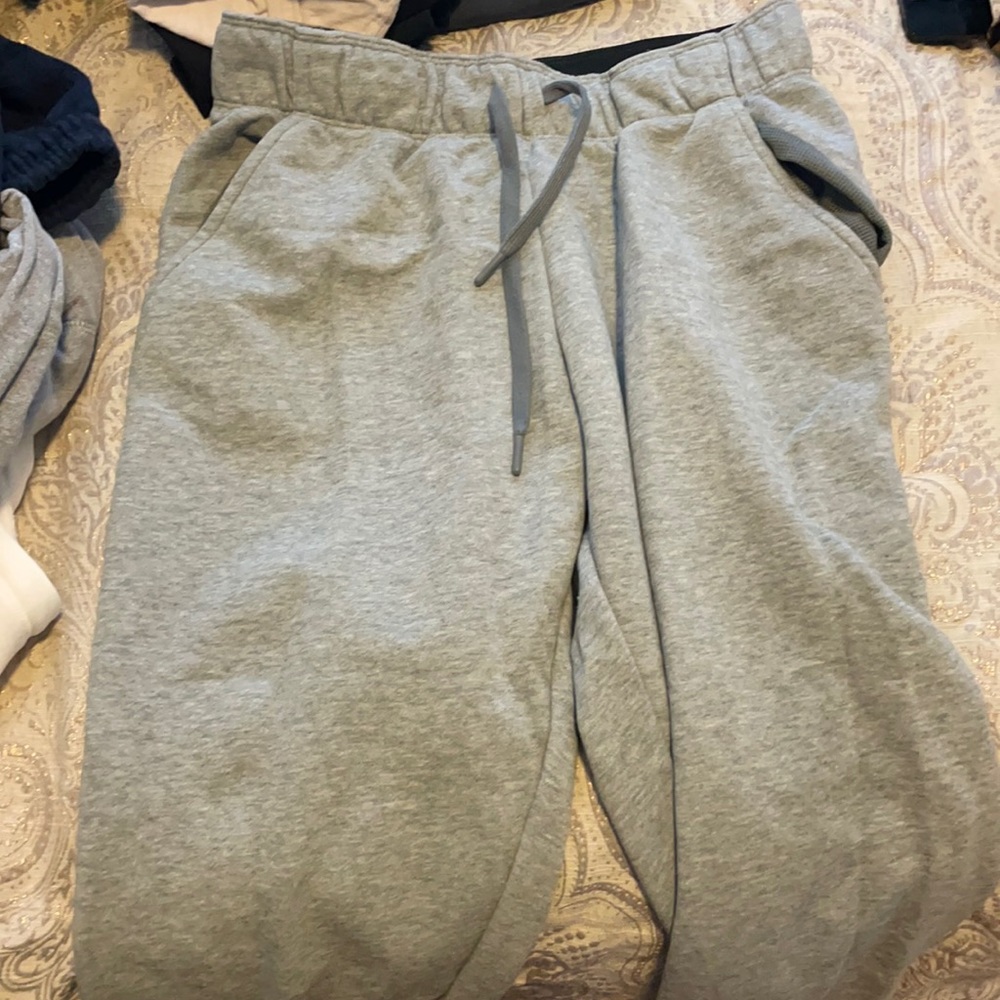 Grey Nike sweatpants